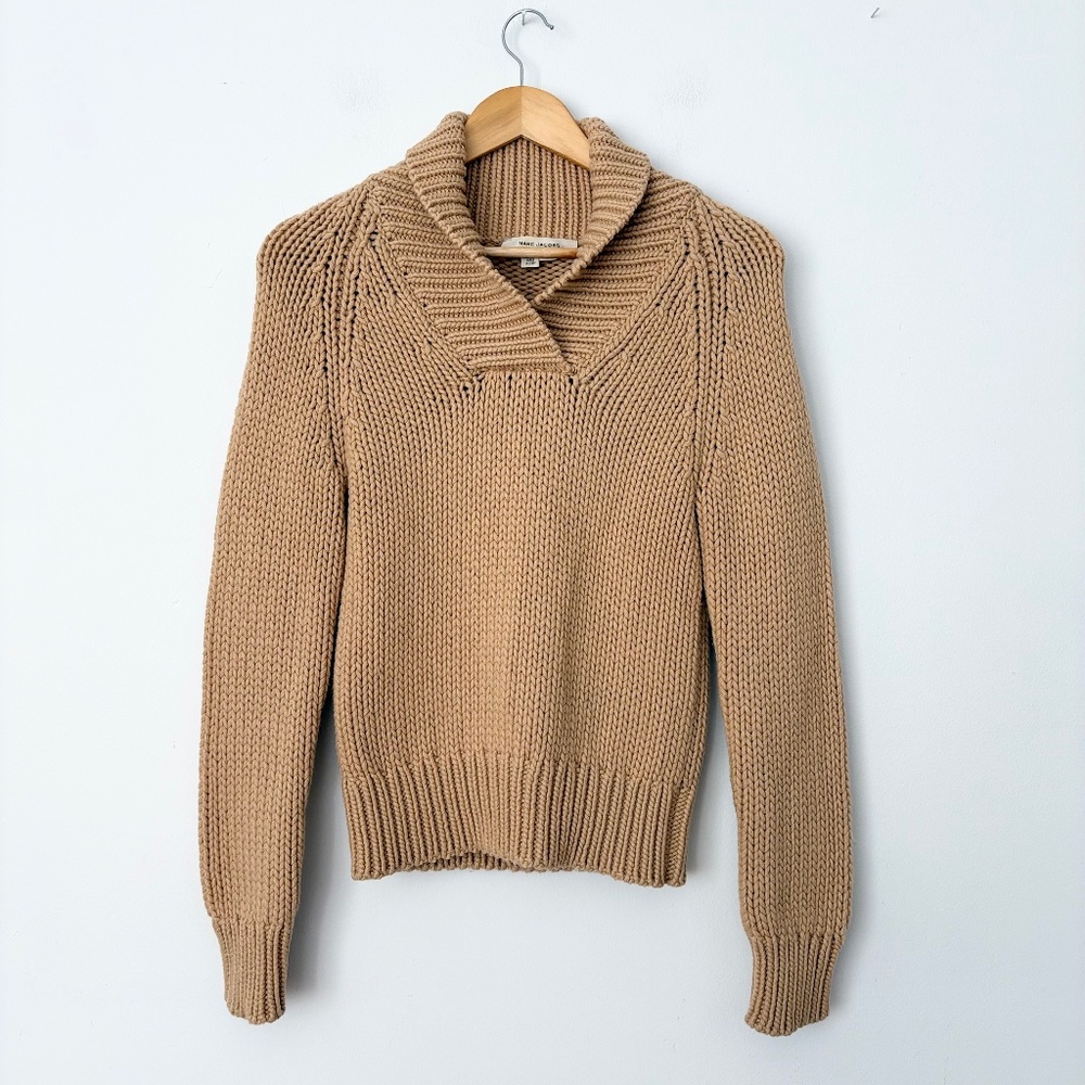 Marc Jacobs Y2K cashmere shawl collar sweater